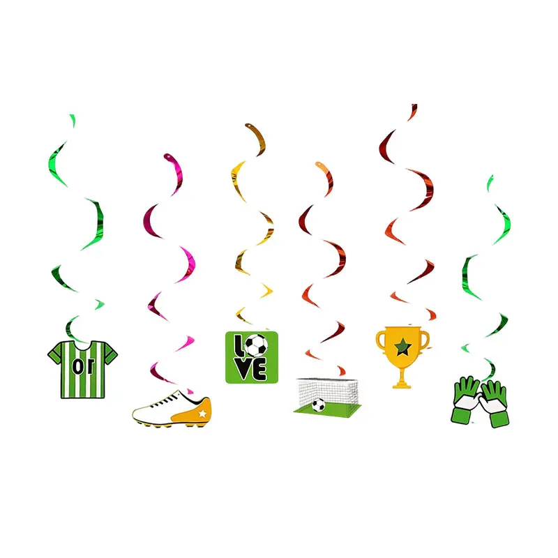 Fußball-Geburtstagsparty-Dekorationen Fußball-Tischgeschirr Teller Becher Tischdecke Ballons Hintergrund-Banner Geschenktüten Jungen-Partyzubehör – Detail 16