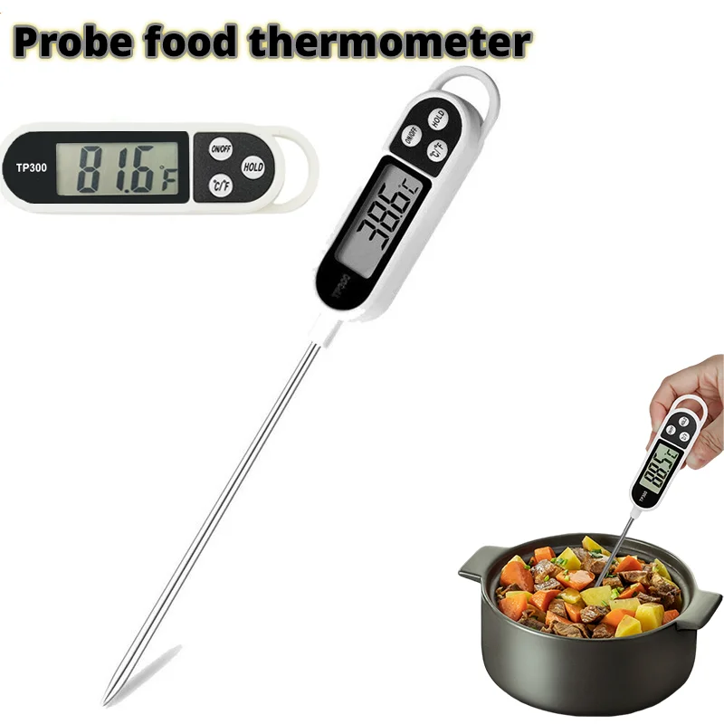 1PCS Food Thermometer TP300 Digital Kitchen Thermometer For Meat Cooking Food Probe BBQ Electronic Oven Kitchen Tools Portable