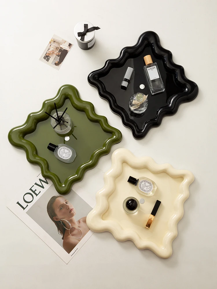 【EpeiusHome】Home storage square Ripple tray