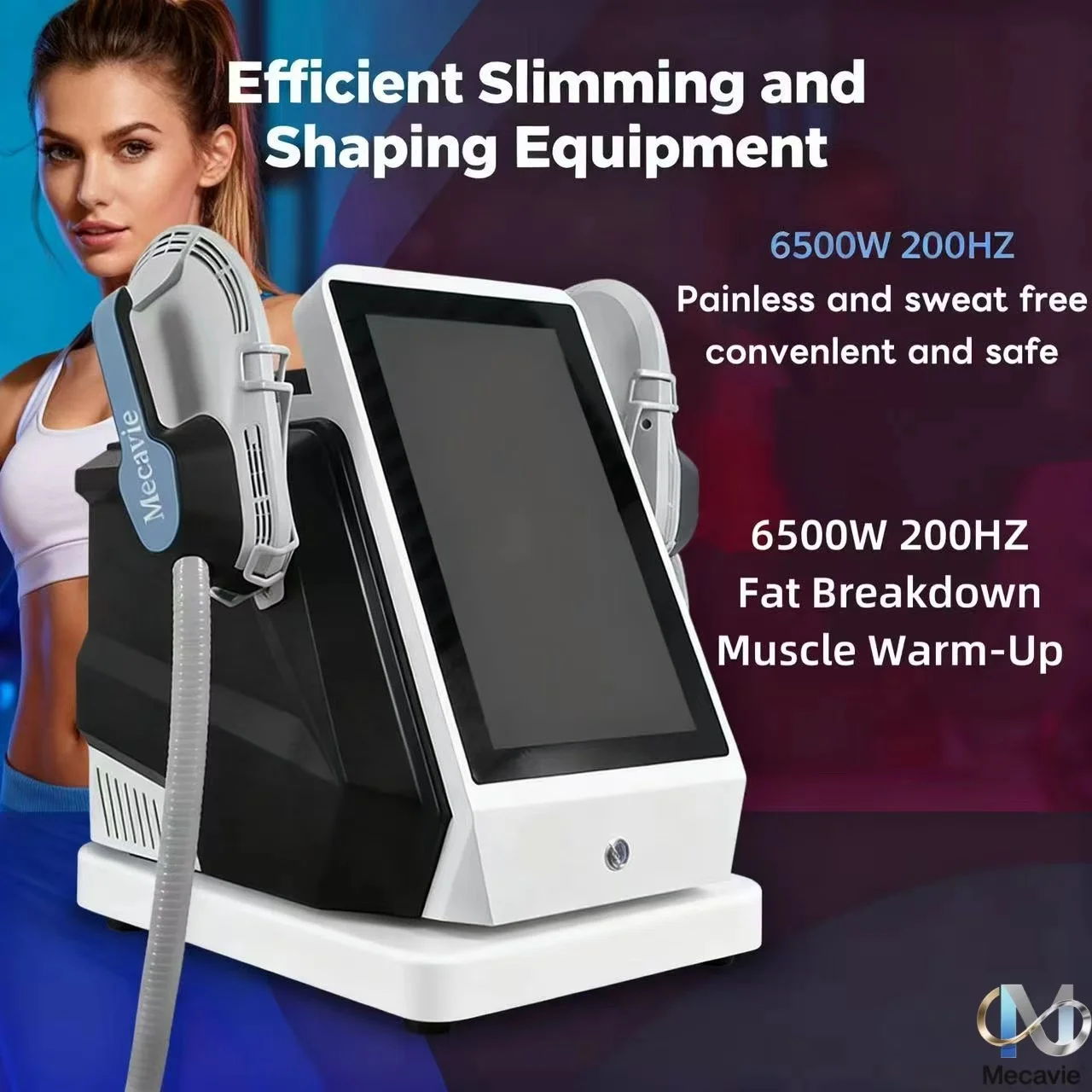 2026 RF التكنولوجيا تحفيز العضلات تخفيض الدهون معدات التخسيس التجميل عالية الكثافة 6500 واط آلة تشكيل الجسم #1