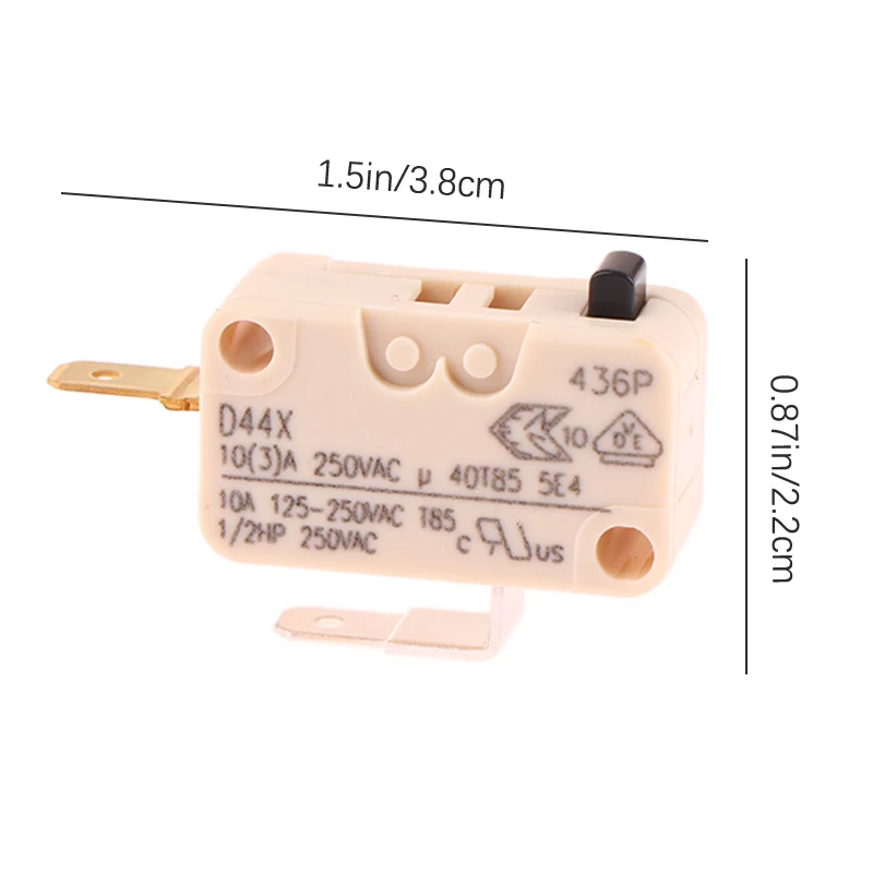 1Pc For D44X Microswitches 10A250V Terminals Replacement Microswitch for Arcade Push Button Joysitch Short Stalk