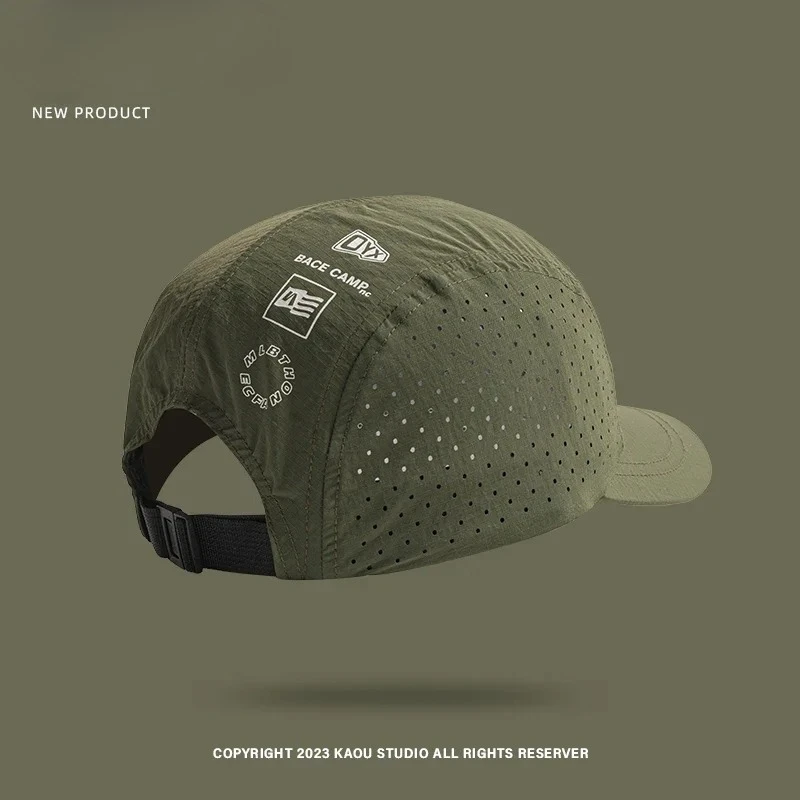 Große Größen Schnelltrocknende Baseballkappe, Atmungsaktiver Mesh-Sonnenhut, Dünne UV-Schutz Schirmmütze für Herren Outdoor
