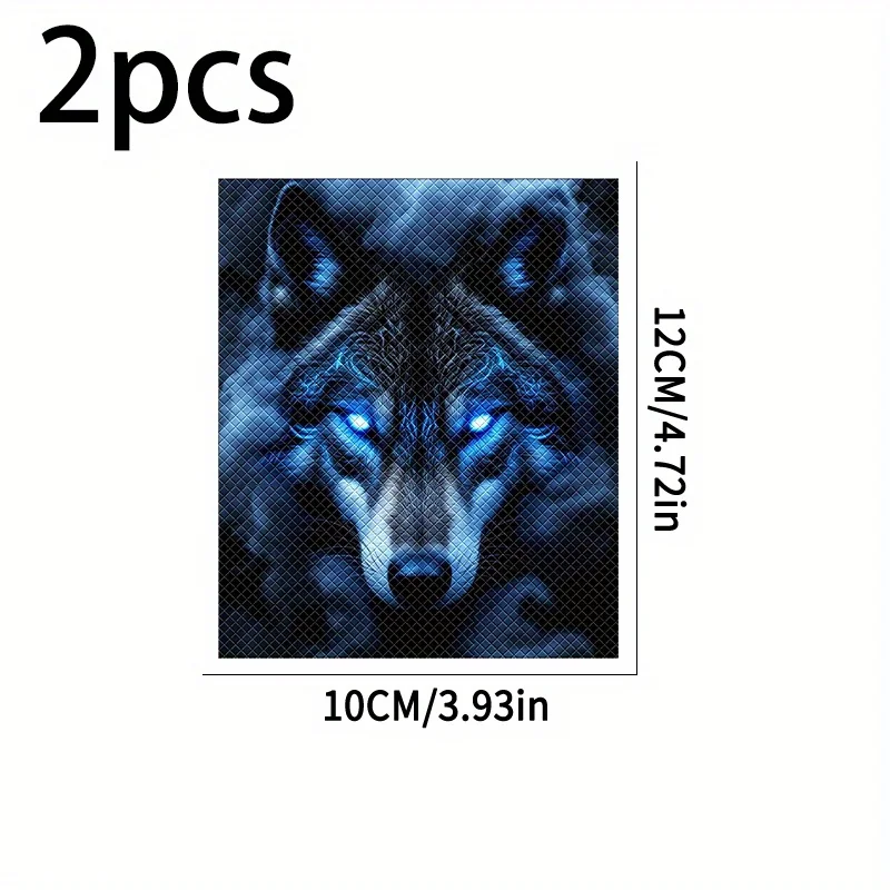 2Pcs/set Fierce Beast Eye Vinyl Stickers Waterproof Decals for Motorcycle Scooter Handlebar Decor