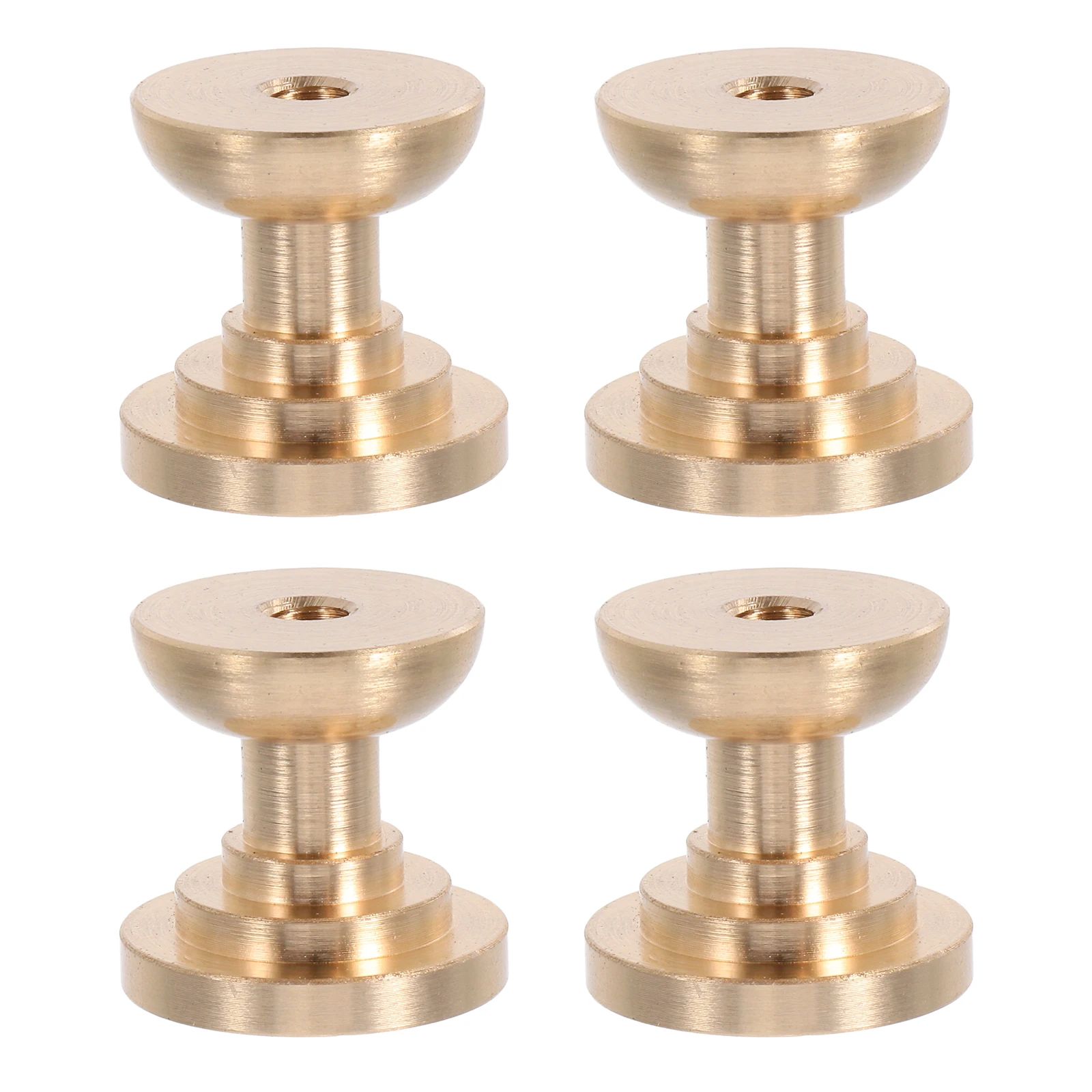 

4pcs Brass Knobs Crystal Decoration: Hardware Base Kitchen Bathroom Furniture Home Decor Easy Clean Universal