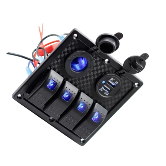 Новая 4-бандовая водонепроницаемая панель кулисного переключателя