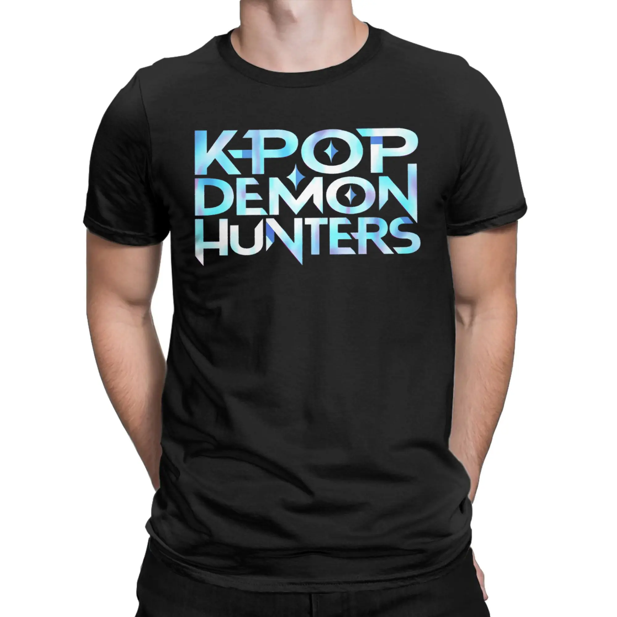 

Мужская и женская рубашка KPop Demon Hunters Huntrix, хлопковая футболка с графическим принтом, верхняя одежда