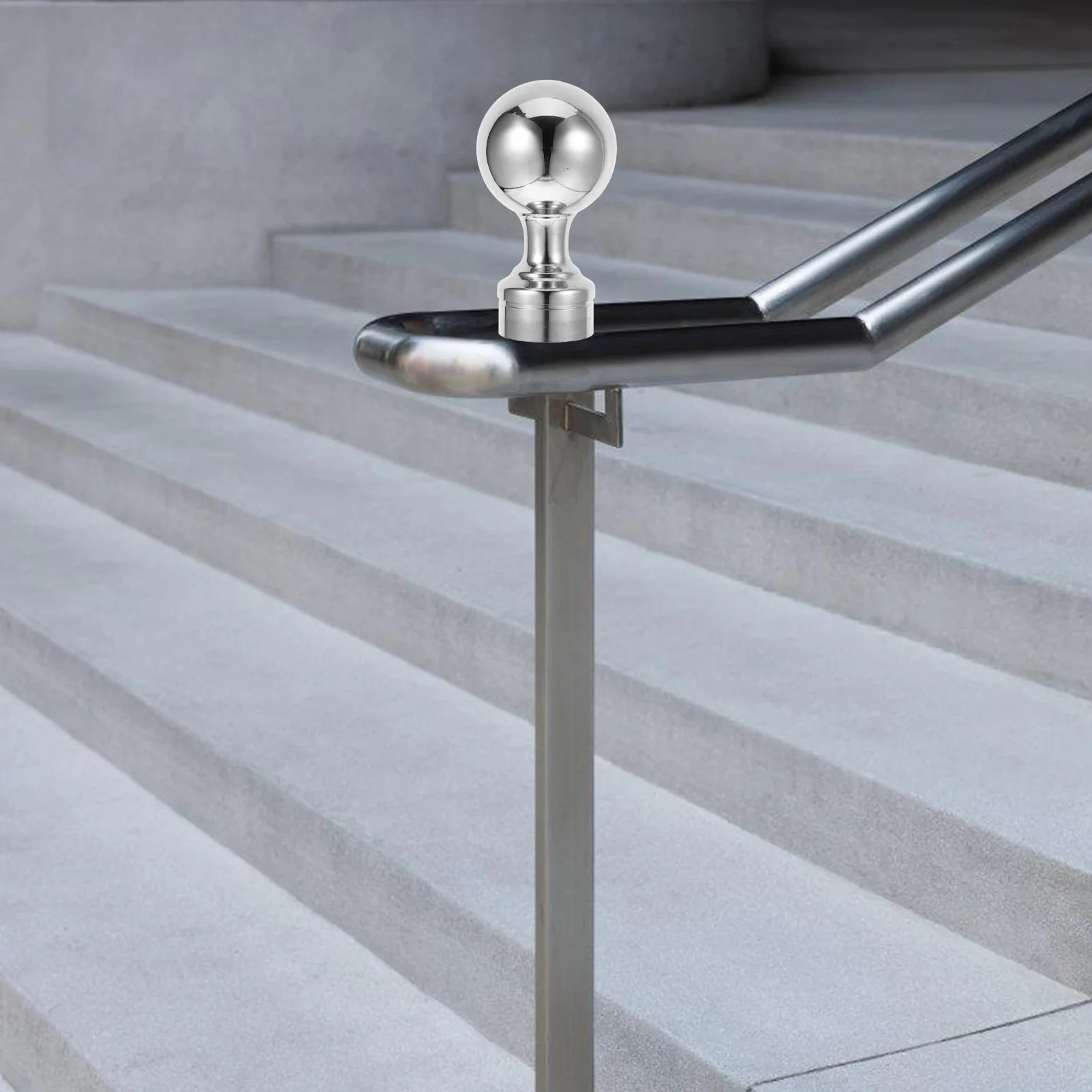 

Fence Post Cap Stainless Steel Dome Style 5Inch Post Top Flagpole Finial Lamp Deck Mailbox Fence Railings Cover