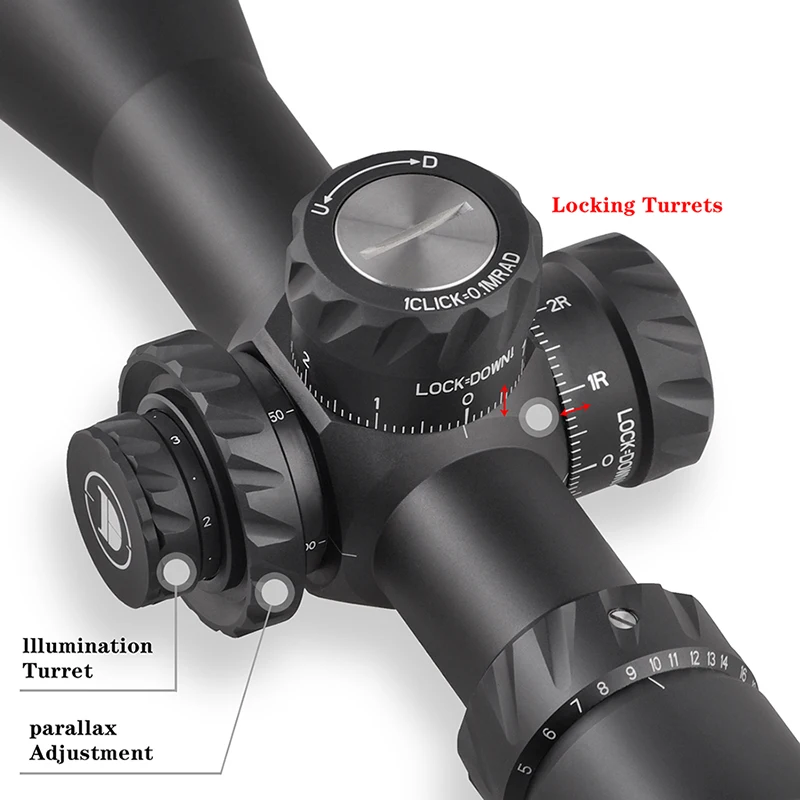 Discovere HD5-30X56SFIR front stretch lock front hunting rifle sight 34MM tube diameter 6 times higher clarity than optical path