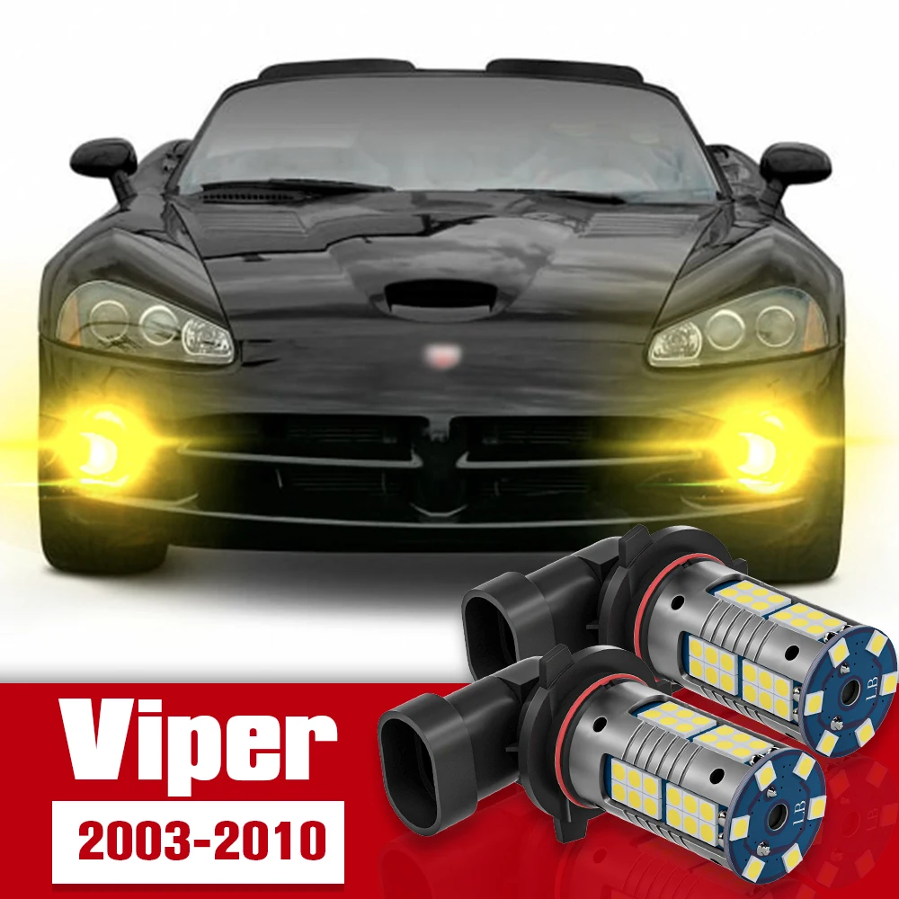 

2pcs LED Accessories Front Fog Light Bulb Lamp For Dodge Viper 2003 2004 2005 2006 2007 2008 2009 2010