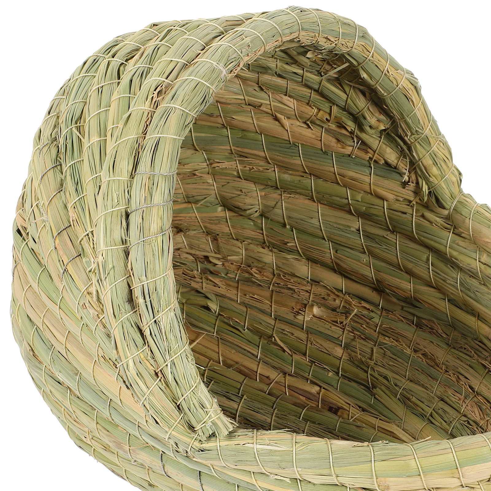 Chicken Coop Breeding Nest Woven Cage Hay Straw Pet Sleeping House Small Animals Hut