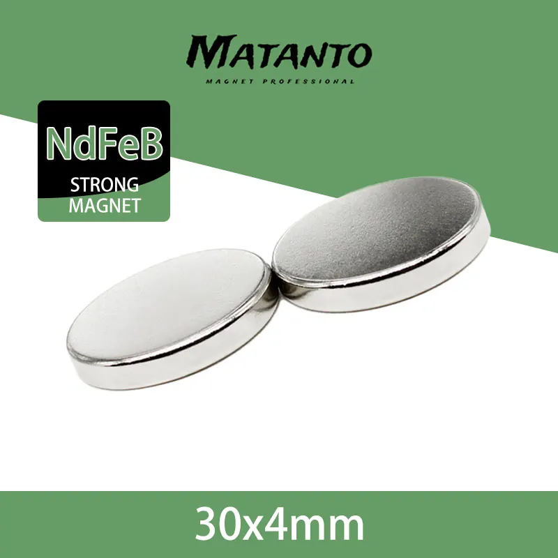 2/5/10/20PCS 30x4mm Round Search Magnet  30mm X 4mm Rare Earth Neodymium Magnet Dics N35 Permanent Magnet Srtong 30*4 mm