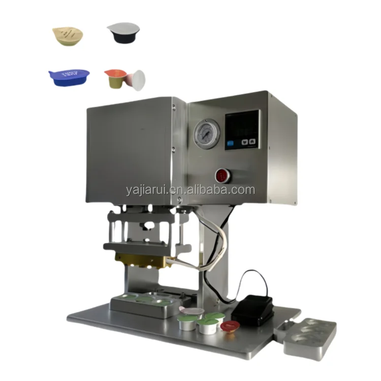 

High Quality Customized Semi-Automatic Small Aluminum Foil Can Sealing Machine Tea Jelly Cup Flower Tea Coffee Capsules