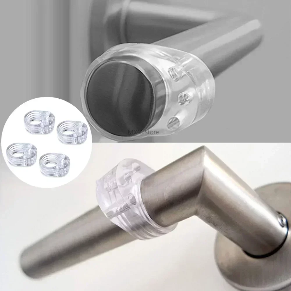 Door Stop Doorstop Baby Safety Supplies Transparent Silicone Door Handle Pad Home Improvement Wall Impact Buffer Skirt Bikini
