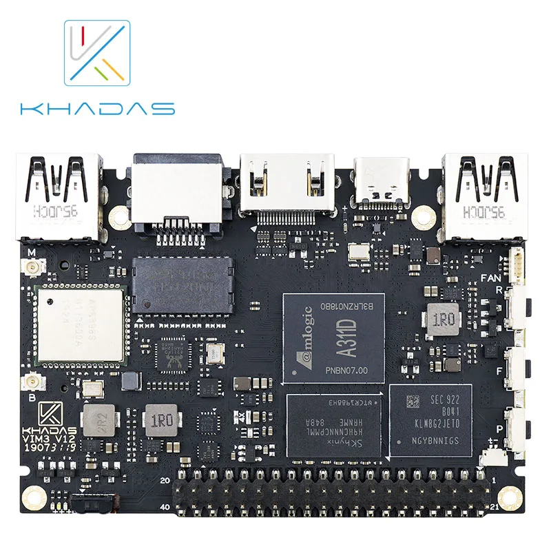 Khadas VIM3 SBC: 12nm Amlogic A311D Soc With 5.0 TOPS NPU  VIM3 pro