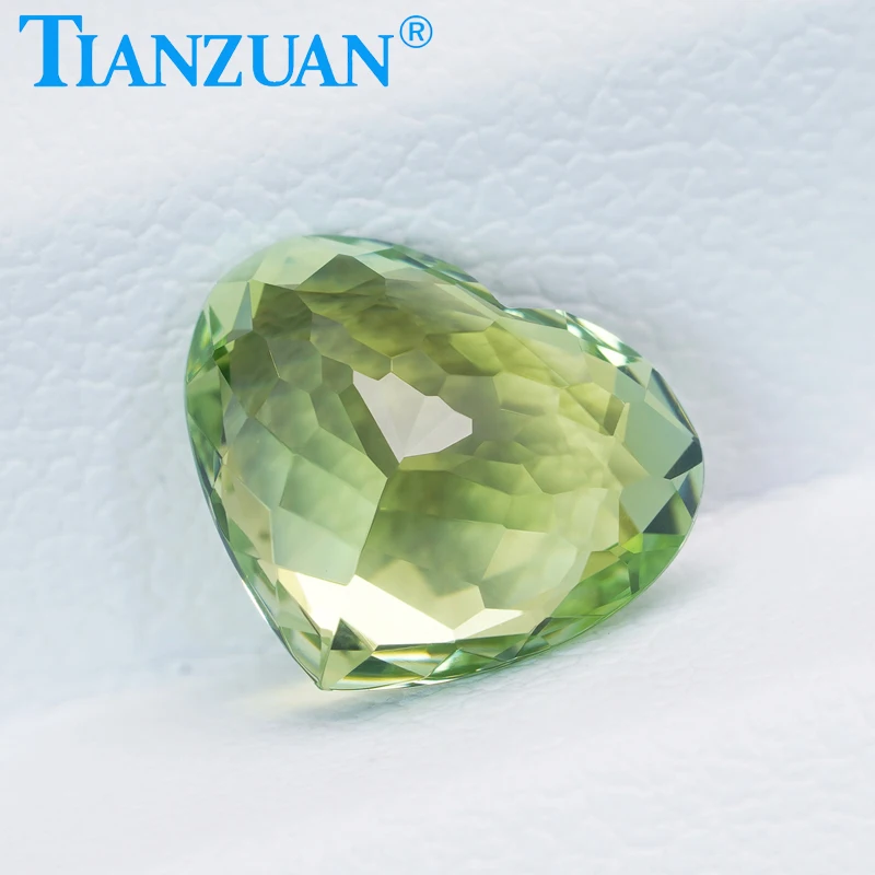 

1.77ct Natural Tourmaline Yellowish Green Color Heart Shape Brilliant Cut Loose Gem Stone with GRC Certified