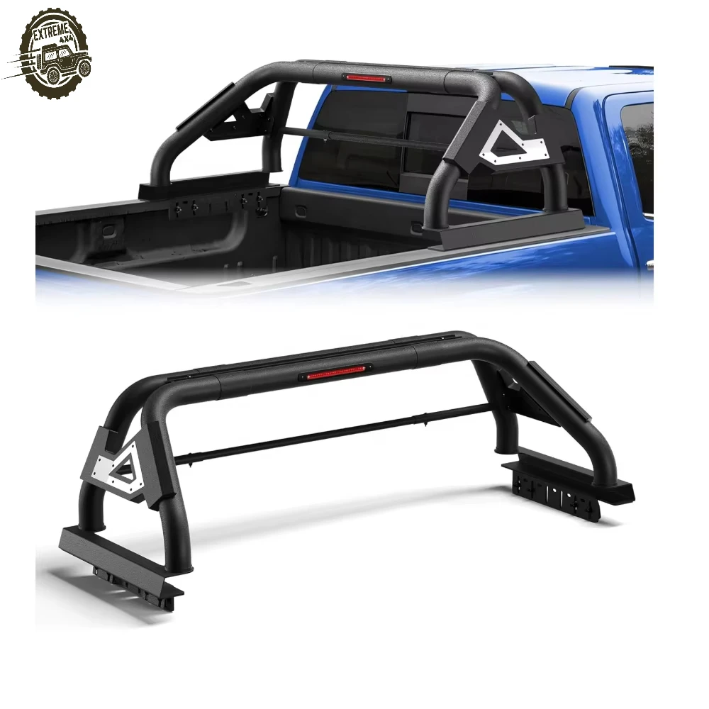 

Roll Bar with Cargo Support for Full Size Pickup Trucks Adjustable Steel Chase Rack Sport Bar for F150
