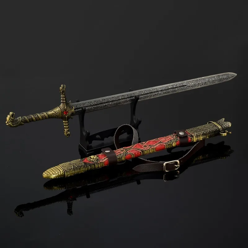 30 سنتيمتر لعبة سلاح الحق سلاح الطرفية الدعامة نموذج Oath السيف عالية الوضوح طبعة قلادة حديدية حلية هدايا عيد الميلاد لعبة