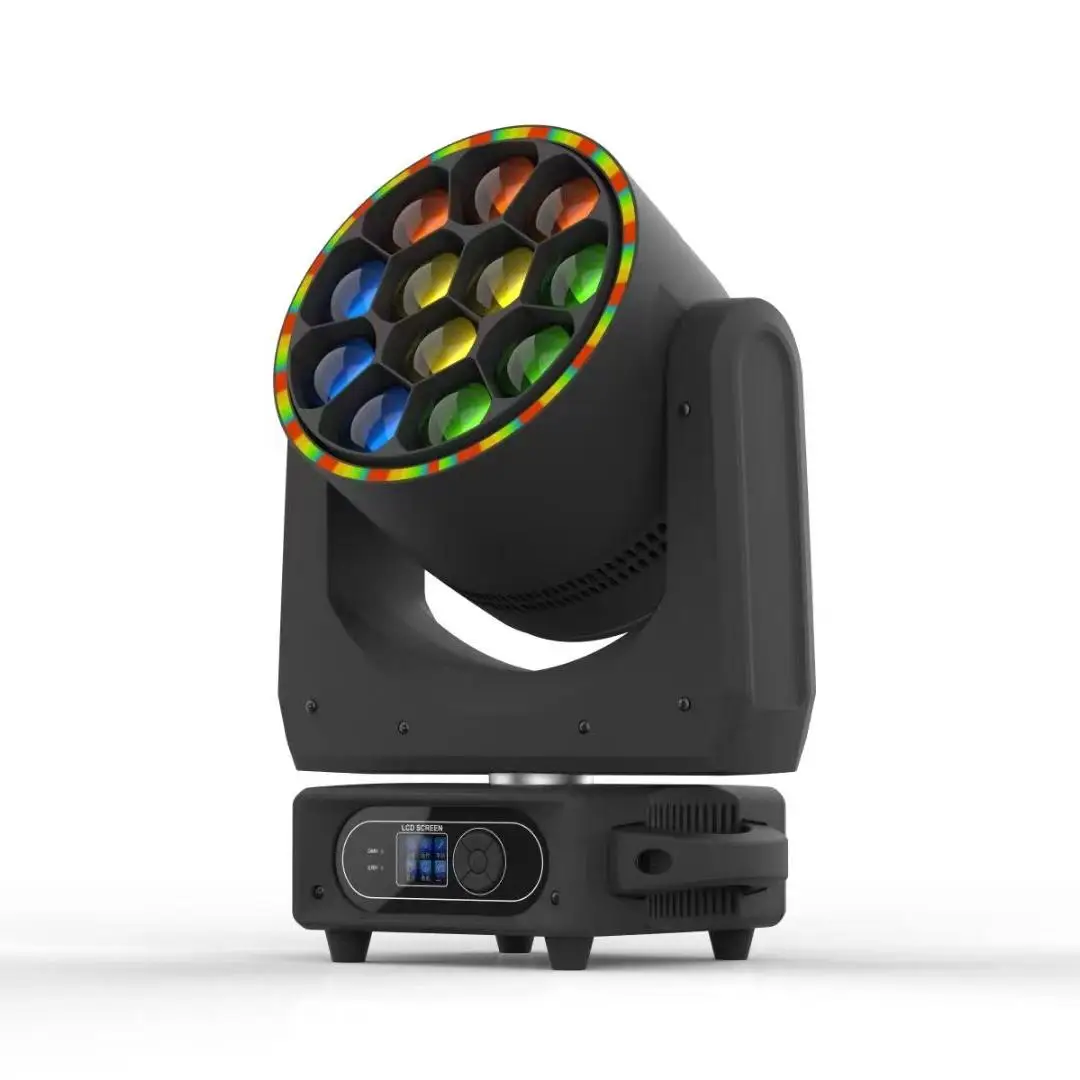 12 X 40W LED Stage Lighting Fixtures Newly Designed Bee Eye Shaking Head Light with Dyeing Point Control
