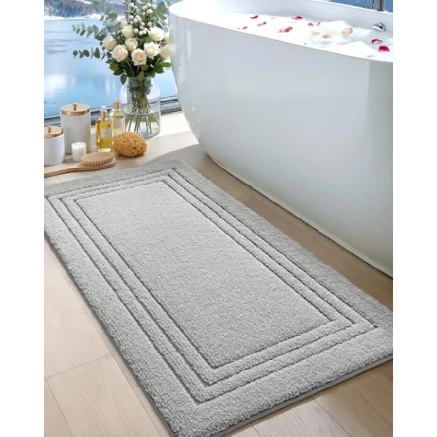 

Bath Mats Bathroom Rug 43x24 Large Non Slip Bathroom Rugs Washable Absorbent Bathmat Quick Dry for Shower Floor Sink
