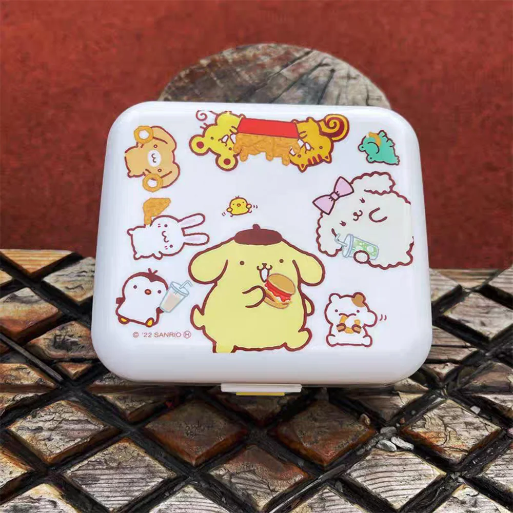 

Kawaii Anime Sanrio Pompompurin Cosmetic Organizer Cartoon Student Dormitory Sundry Dust Organizer Children'S Birthdays Gifts