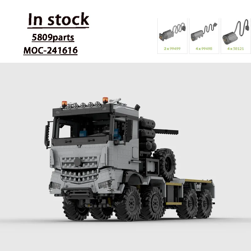 

MOC-241616 Classic New Military Cargo Truck Building Block Model, 5809 Pieces, Creative Birthday Toy Gift for Boys and Children