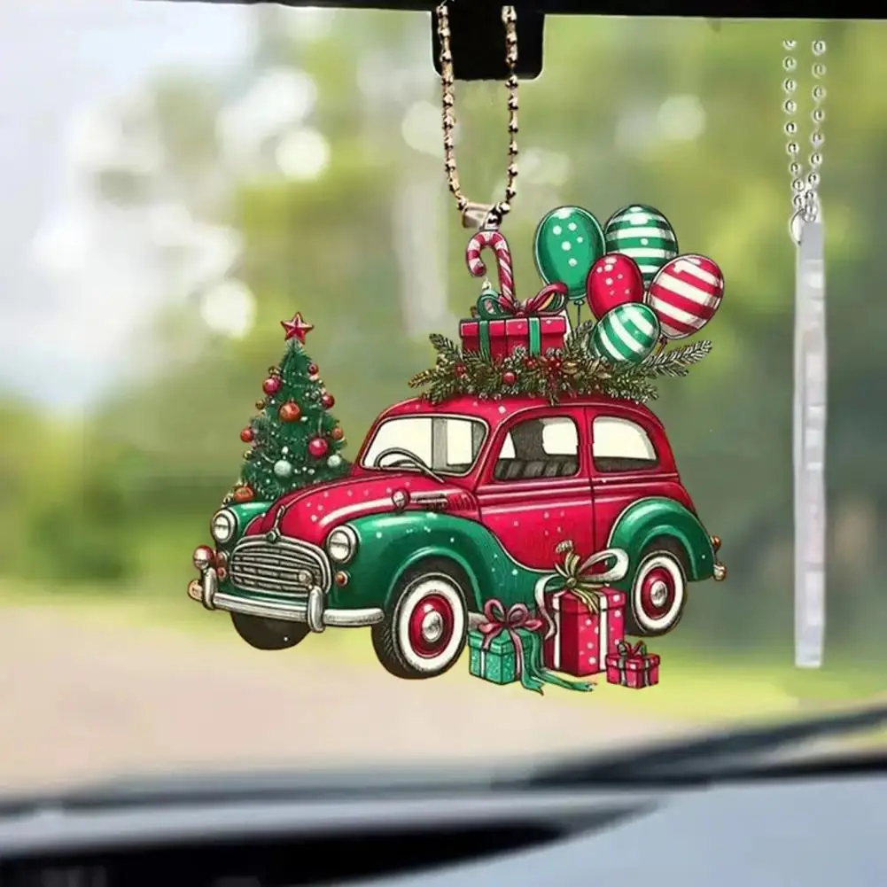 

Рождественский кулон, подвесной орнамент со шнурком, легко повесить в форме животного, акриловый подвесной кулон в форме рождественской елки