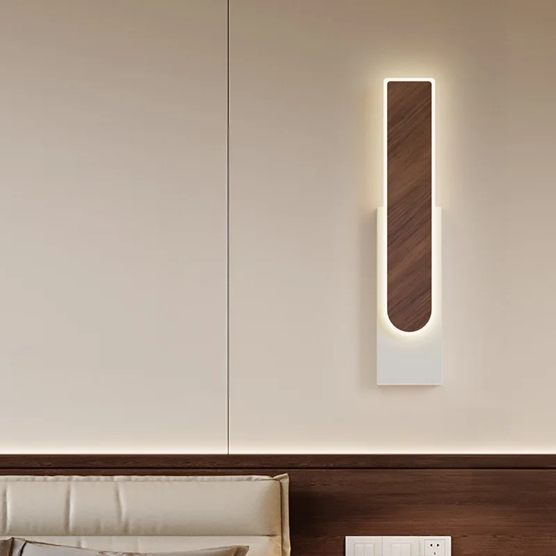 Nordic Modern Full Spectrum Wall Lamps Living Room Decor Led Illumination Bedroom Light Fixture Straight Strip Home Lighting CE