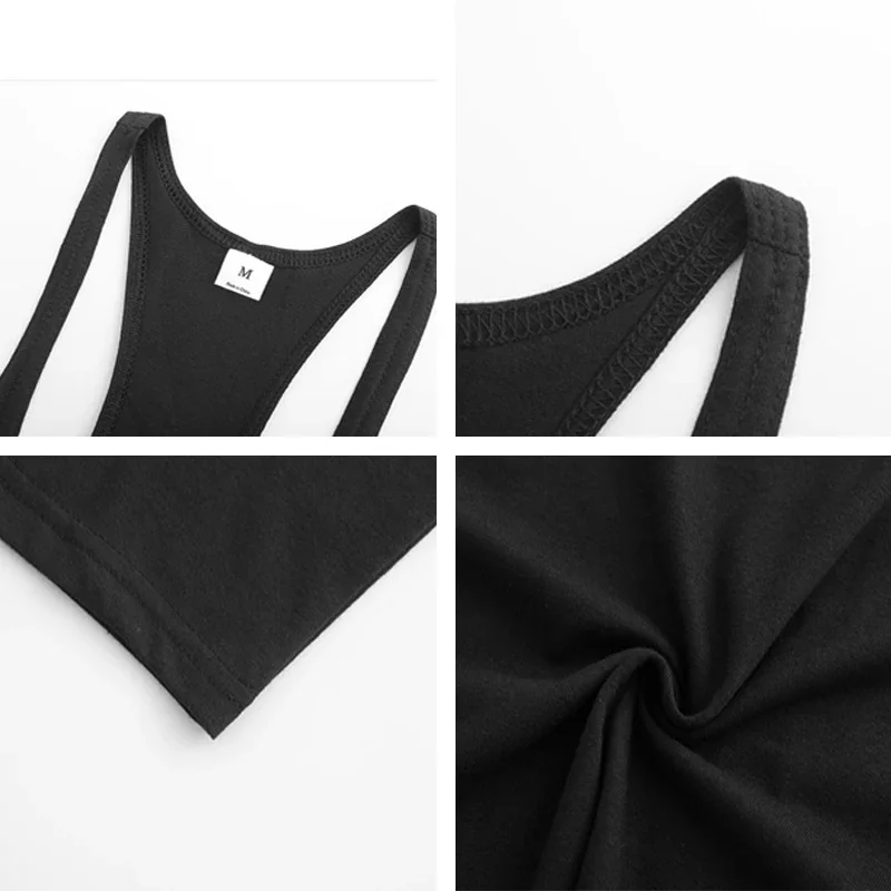 Running Vests Mens Summer Cotton Y-Back Gym Stringer Tank Tops Bodybuilding Sleeveless Shirt Muscle Workout Fitness Singlets