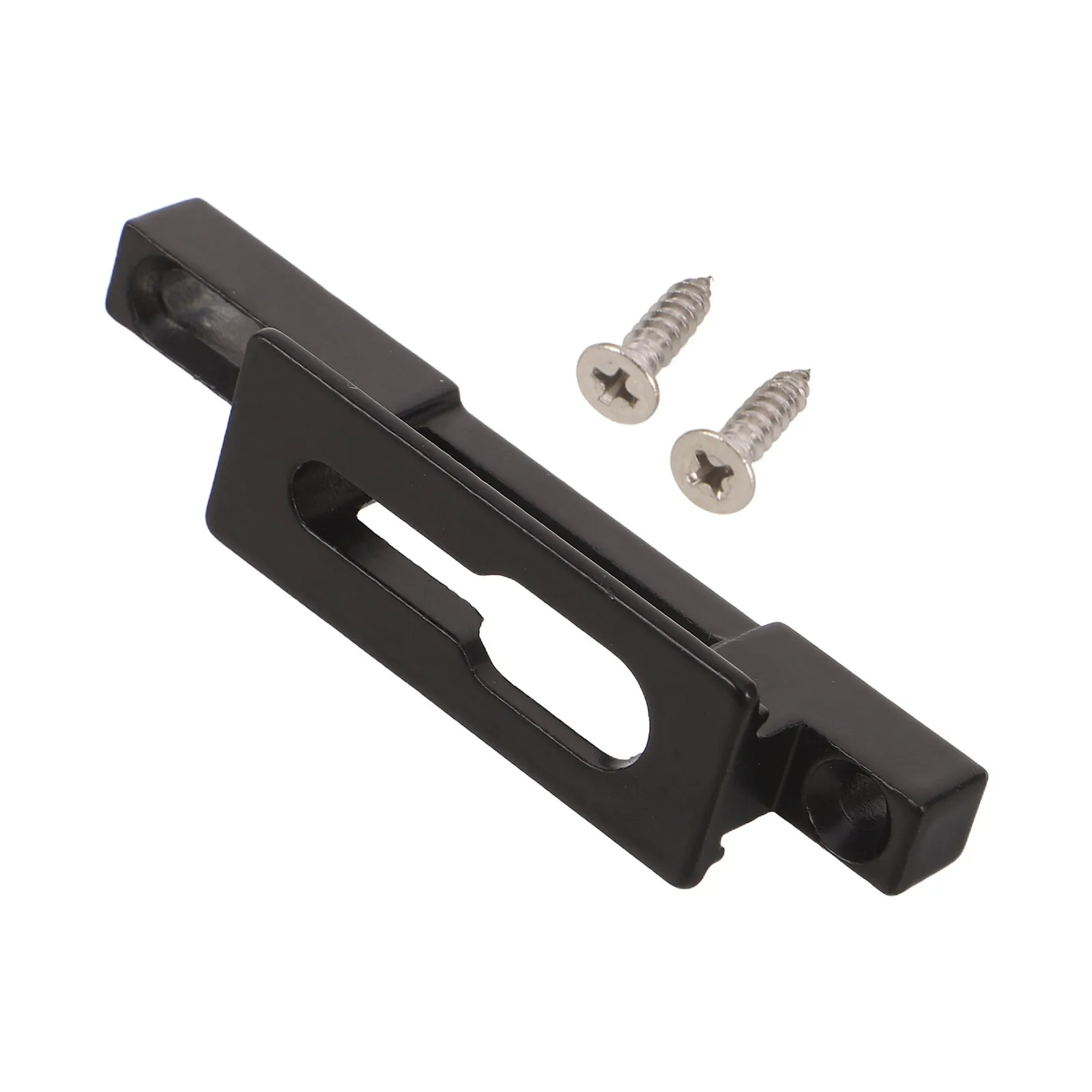 Protector de puerta corredera, cerradura de puerta corredera de Metal de doble orificio, placa de golpe, Hardware de bloqueo de ventana resistente a la corrosión para Patio