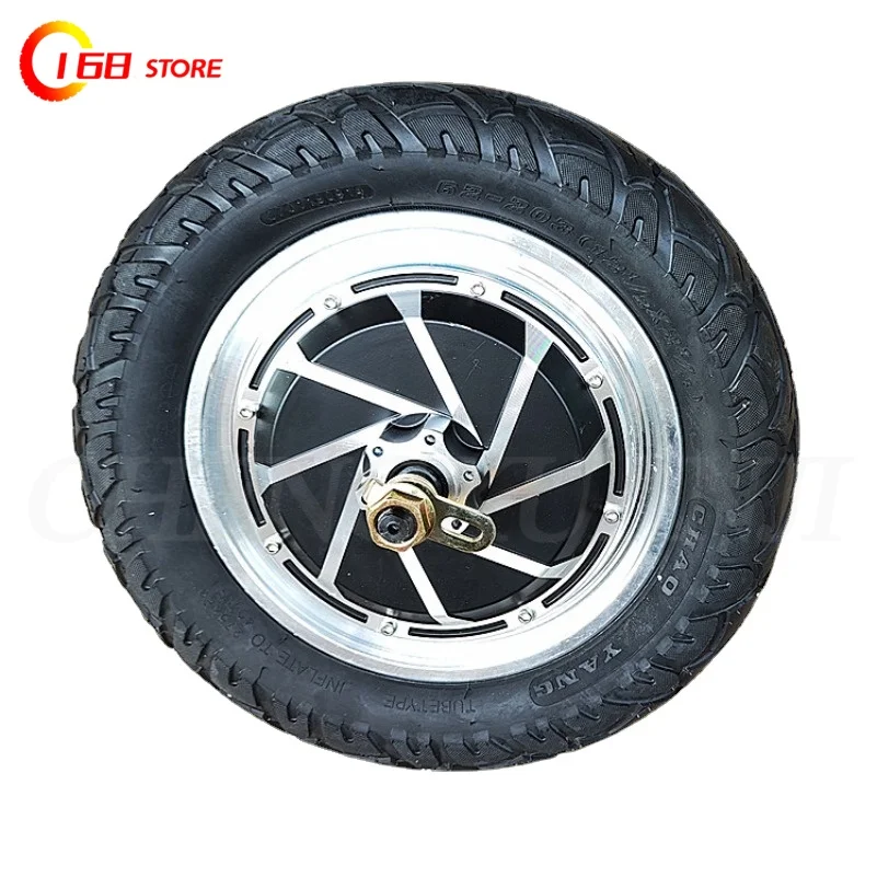 12 inch wheel hub motor 48V brushless toothless disc brake electric vehicle accessories three  shock absorption front fork