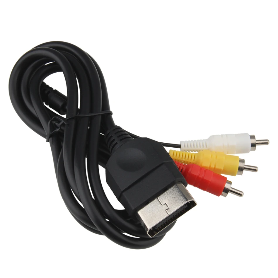 1.8M Composite Audio Video Cord AV 3 RCA Cable for Xbox Original Console