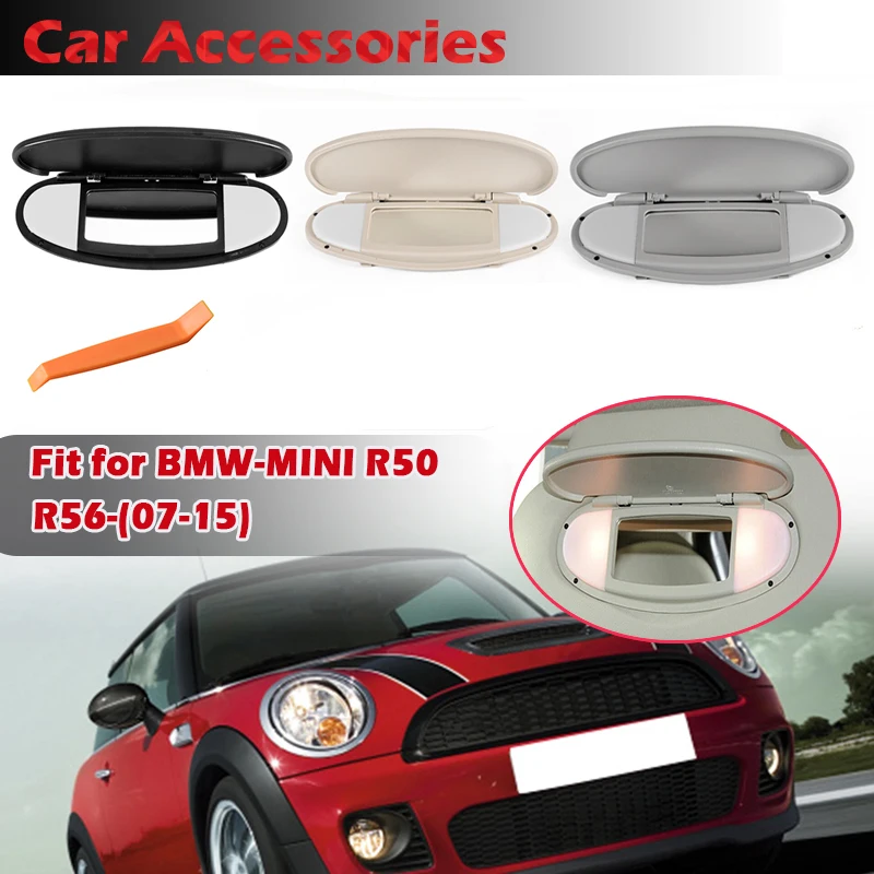 

Rhyming Sun Visor Vanity Mirror Cover With Lamp Cap Lid Makeup Mirror Cover Fit For BMW Mini R55 R56 R60 2007-2015 51167361833