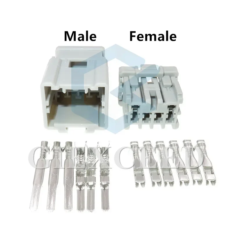 2 Sets 6 Pin 6098-0245 6098-0246 Automotive Electric Wire Cable Connector AC Assembly Female Male Sockets