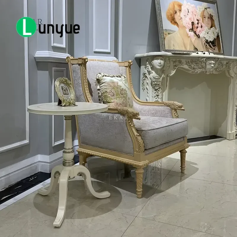 Classic Wooden Round Side Table Elegant Design Exquisite Craftsmanship for Living Room Bedroom Sofa Corner Space Saving Home