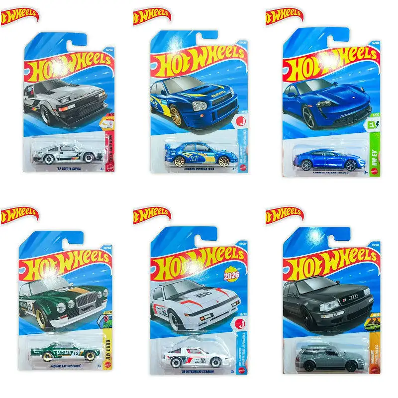 

2026 J CASE Hot Wheels Car Subaru Impreza WRX 82 TOYOTA SUPRA AUDI RS2 1/64 Metal Die-cast Model Toy
