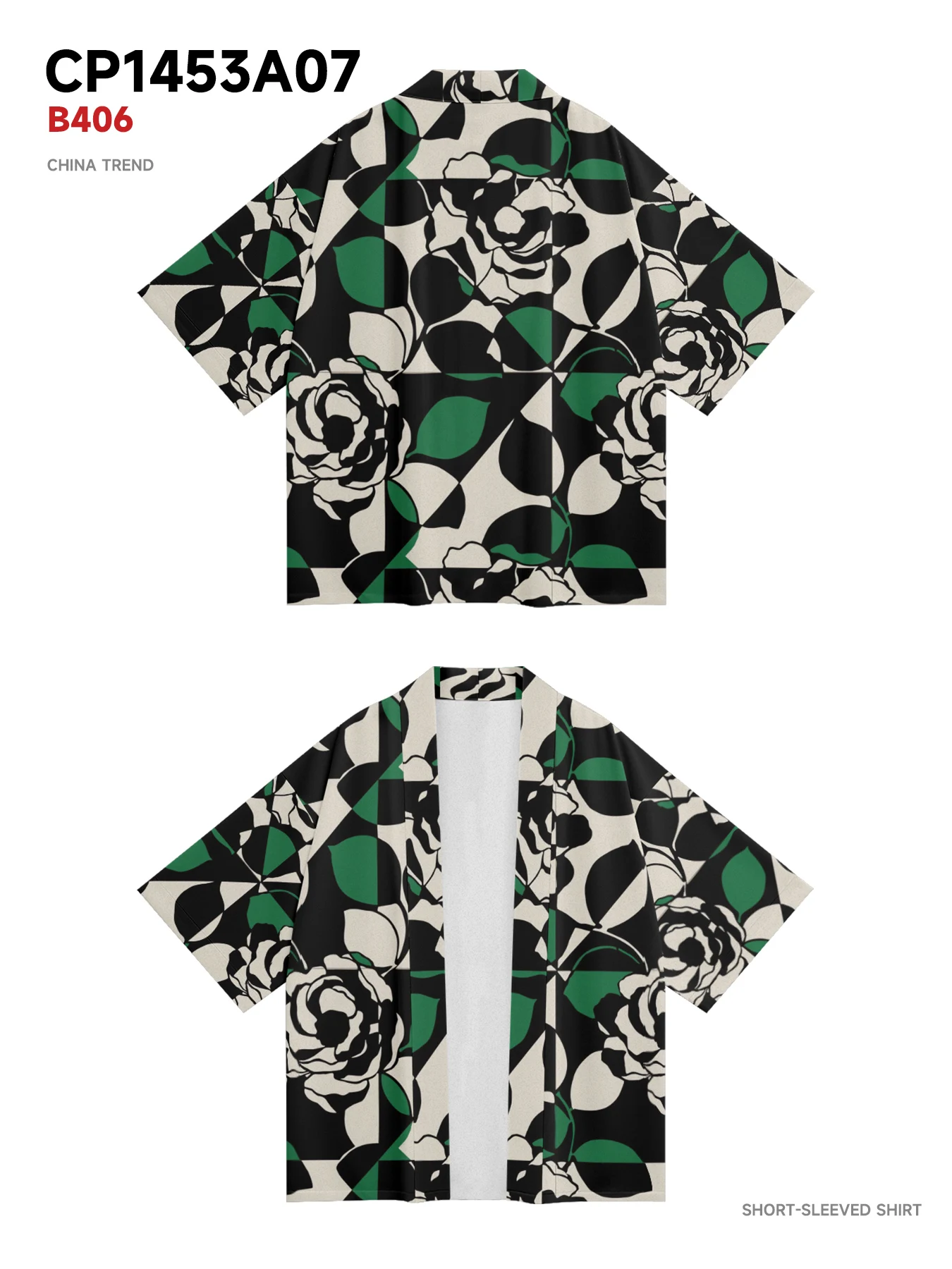 Kimono samurái con estampado de Flora para hombre y mujer, Kimono tradicional Haori, camisa Yukata de moda japonesa, bata de Cosplay Retro, cárdigan de verano