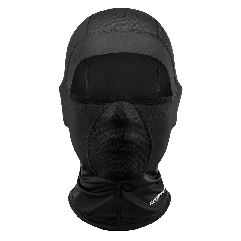 ROCKBROS  Motorcycle lce Silk Headgear Sun Protection Highly Elastic Fabric Wide Field View Breathable Outdoor Sports Balaclava