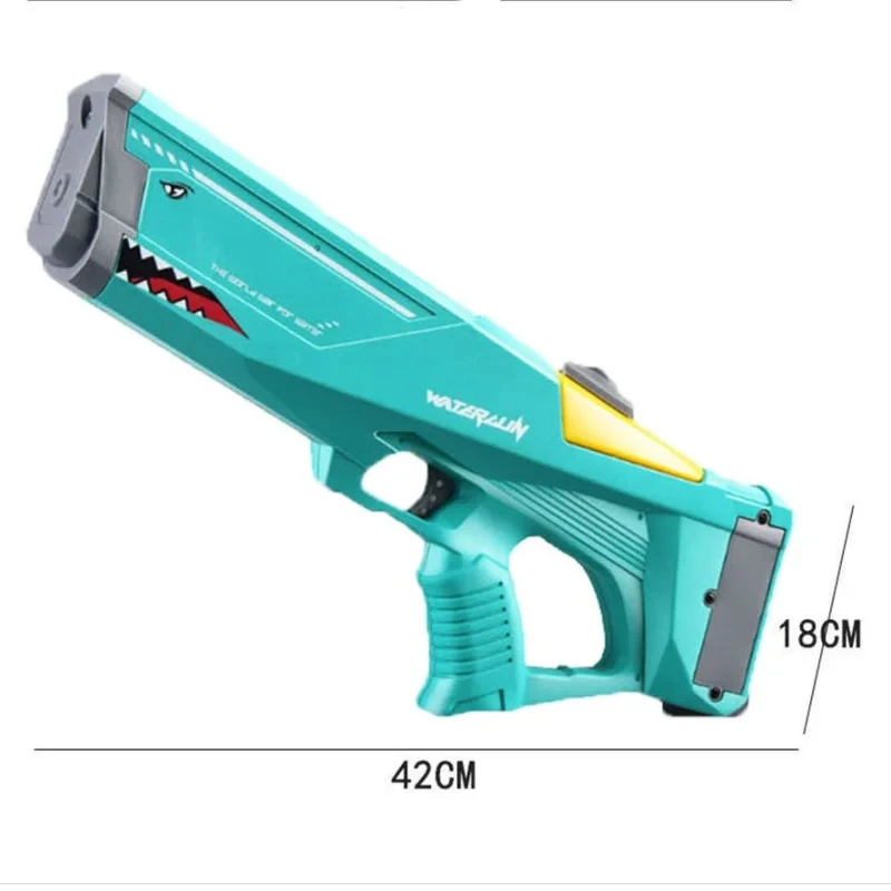 Large Capacity Water Guns Shark Adult Automatic Electric Water Gun Children Outdoor Beach Games Pool Summer High Pressure Toys