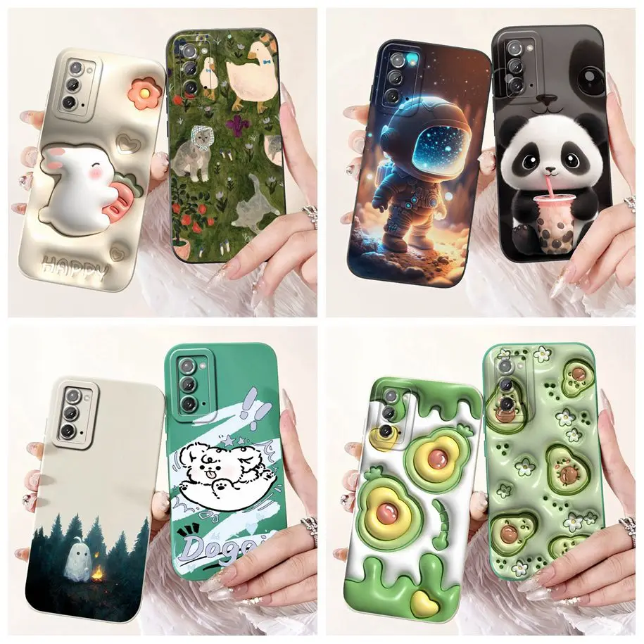 For Samsung Galaxy Note 20 5G Case SM-N981B Shockproof Silicone Soft Phone Cover For Samsung Note 20 Ultra Note20 Cartoon Bumper