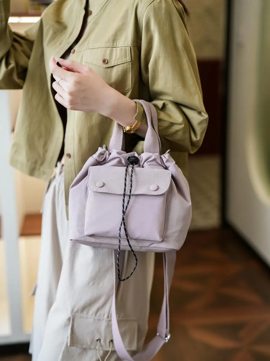 

Ox Cloth Crossbody Bag Women's Phone Bag Simple Versatile Lightweight Handheld op Single oulder Dstring Bag