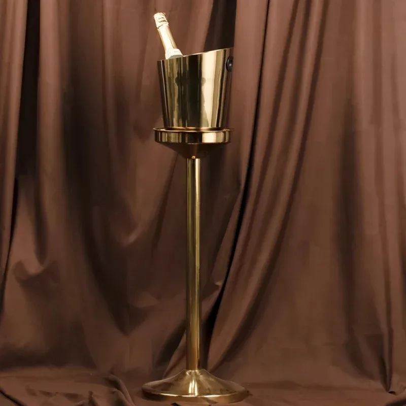 Metal Chilled Bucket with Bracket Set, Can Chill All Kinds of Drinks, Commercial Display and Practical