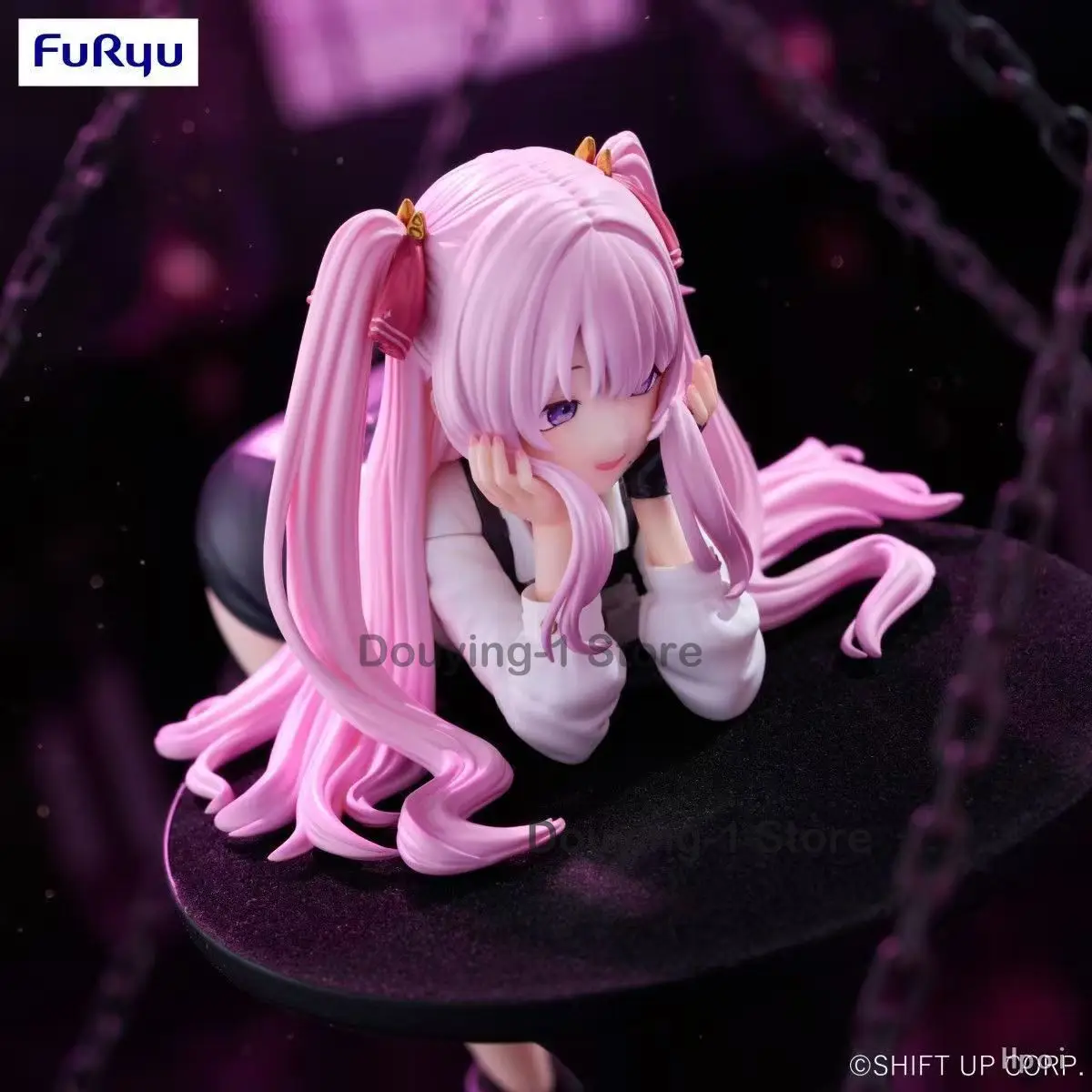 In Stock Fu Ryu Nikke Yuni Instant Noodles Lid Figure Display Item Desktop Ornament Pvc Anime Action Figura Toy