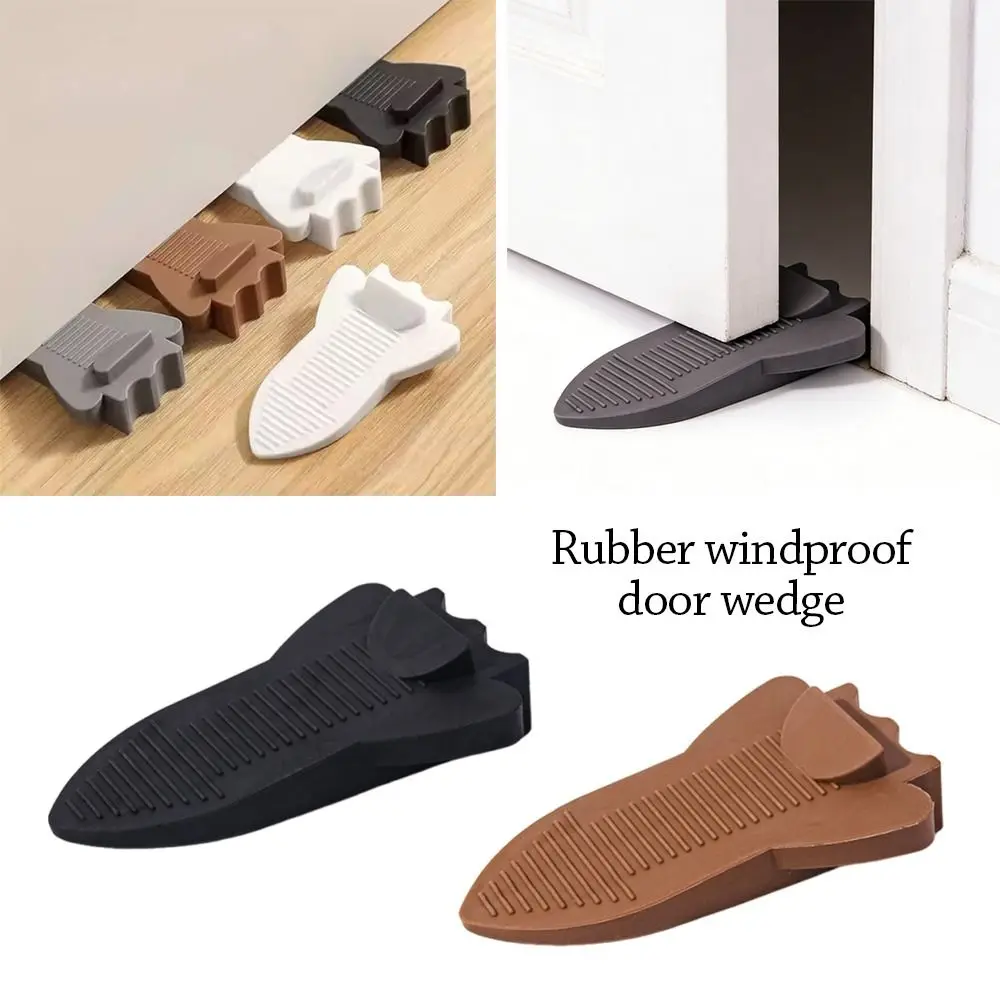 Invisible Door Stop Wedges Heavy Duty Anti-slip No Drilling Door Stopper Windproof Floor Mounted Door Stop for Door Bottom