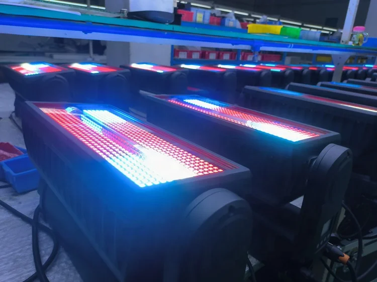 IP65 أضواء خارجية احترافية مقاومة للماء تتحرك رئيس ضوء سطوع كامل اللون 1000 واط Led ستروب لعرض الأحداث