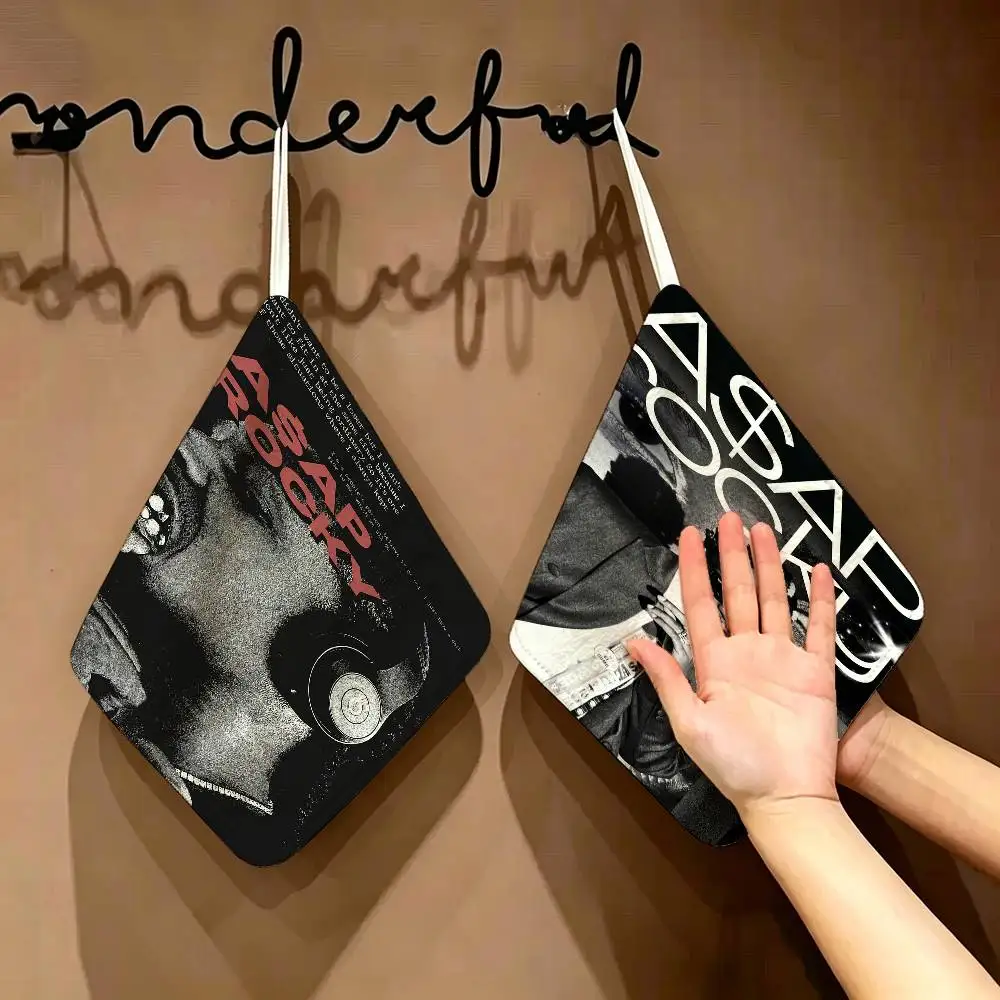 Singer A-ASAP R-Rocky American Rapper Household Hanging Towel, Polyester Cotton Hand Wiping Towel, Sturdy for Bathroom Bedroom
