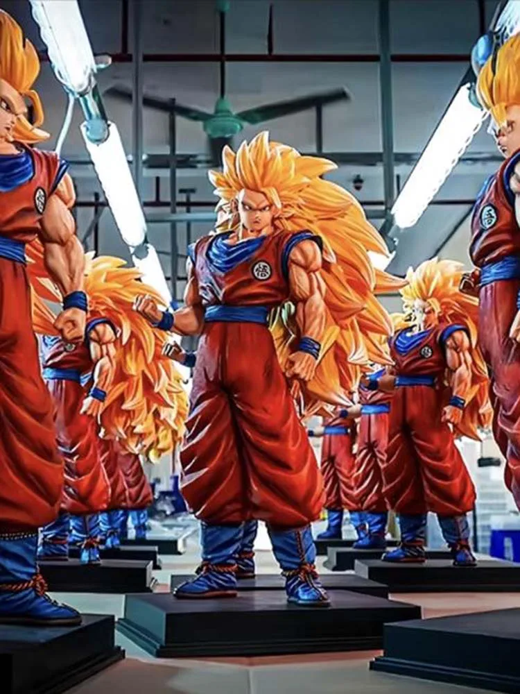 Dragon Ball 2% Super San Rosenong Super Saiyan, 54cm, modèle fait à la main, jouet de décoration de bureau, ornements pour garçons, cadeaux, en Stock