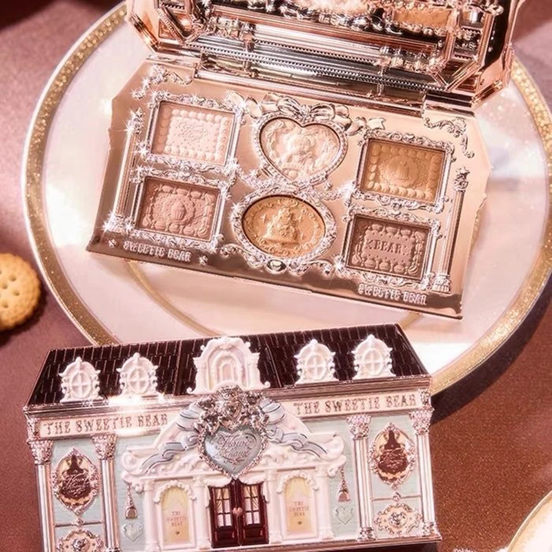 Flower Knows SWEETIE BEAR COLLECTION 6 cores paleta de sombra de olho maquiagem de longa duração fosco shimmer acabamento sombra em pó