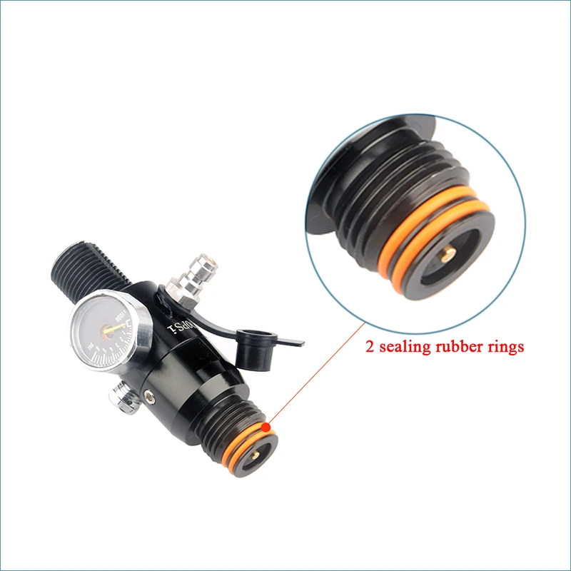 New Type Two Oring Pakkingen Valve M18*1.5 G1/2-14 5/8-18UNF Valvula Reguladora Pressure Regulator Aquarium 4500psi Sodastream