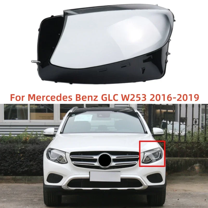 

Pop For Mercedes Benz GLC W253 2016 2017 2018 2019 Car Decorations Accessories Headlight Lens Replace The Original Lens