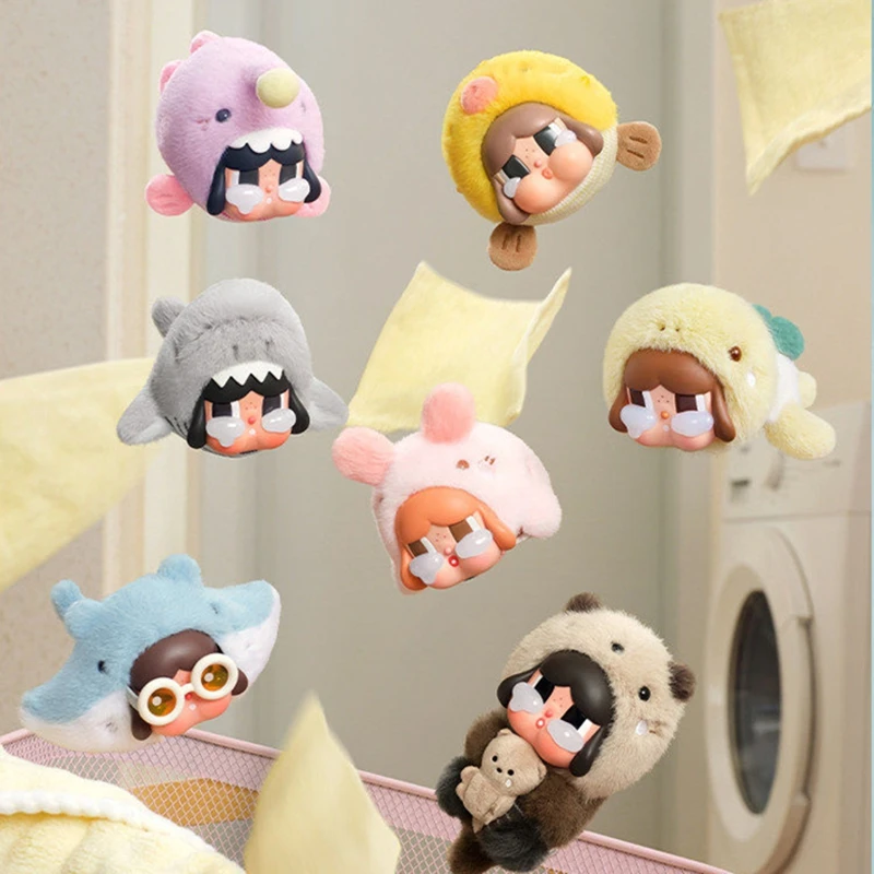 

Genuine POP MART CRYBABY Tears of the Ocean Series Blind Box Fluffy Sea Otter Anime Figure Mystery Box Model Ornament Gift